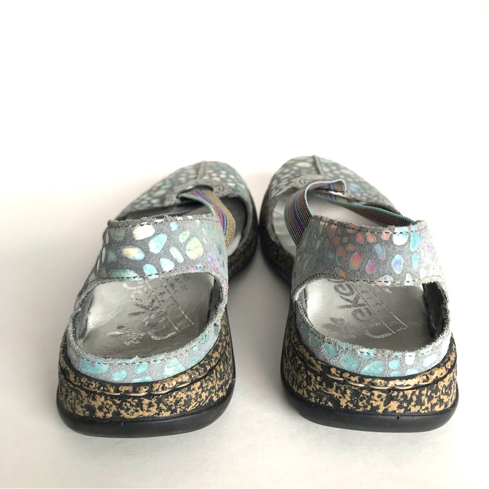 Rieker Regina Closed Toe Sandal Slingback Rainbow Pebbled (37/ 6-6.5) - Picture 9 of 12